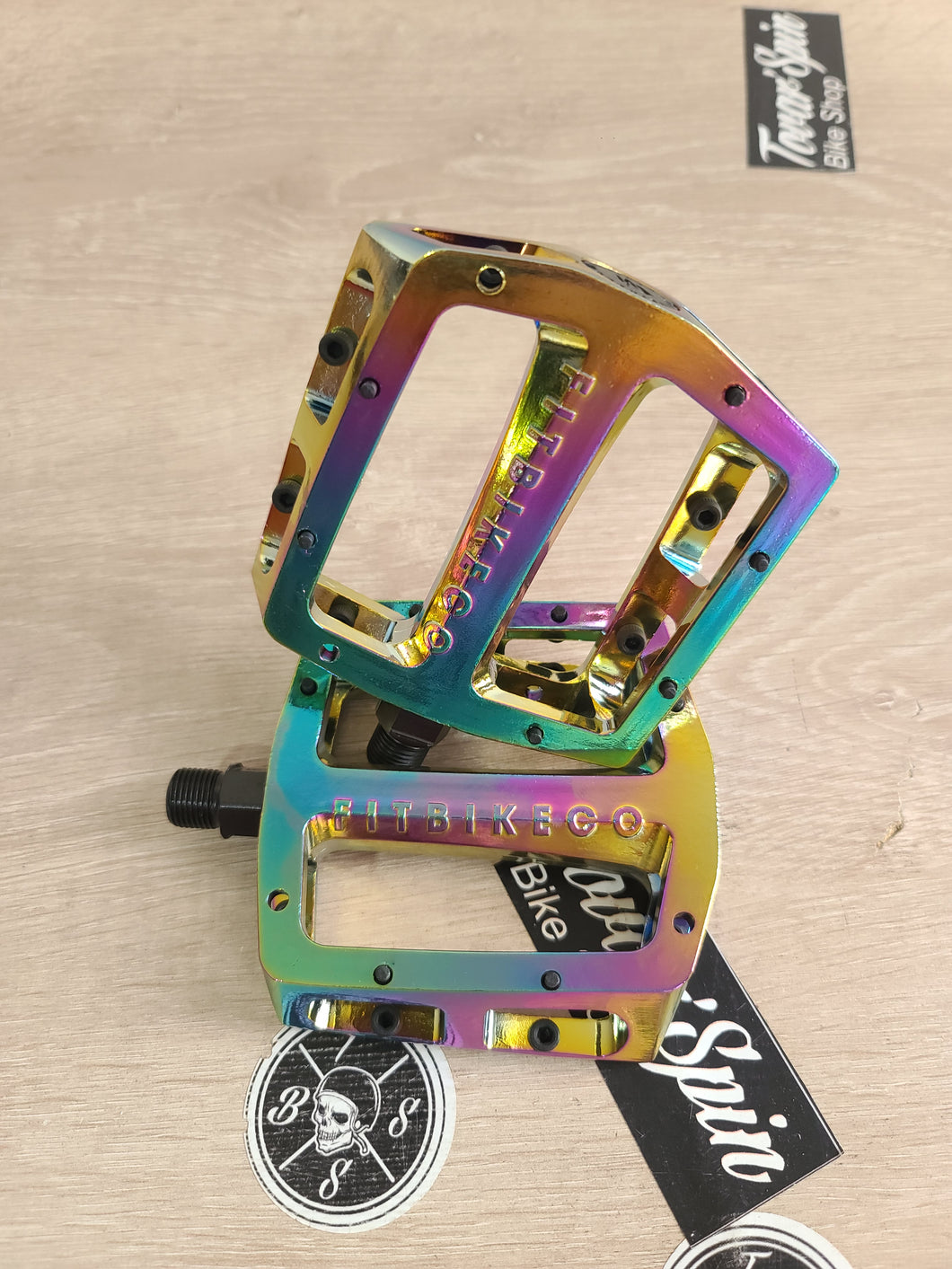 Fitbikeco pedal de aluminio tornasol
