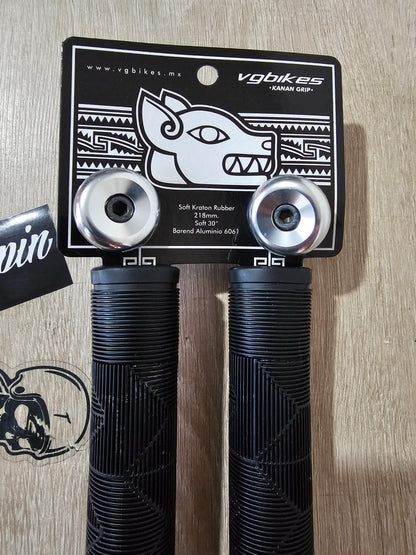 Vg bikes kannan grips XL negro y plata