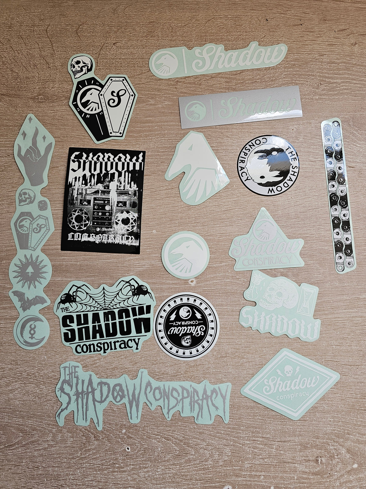 paquete de stickers shadow