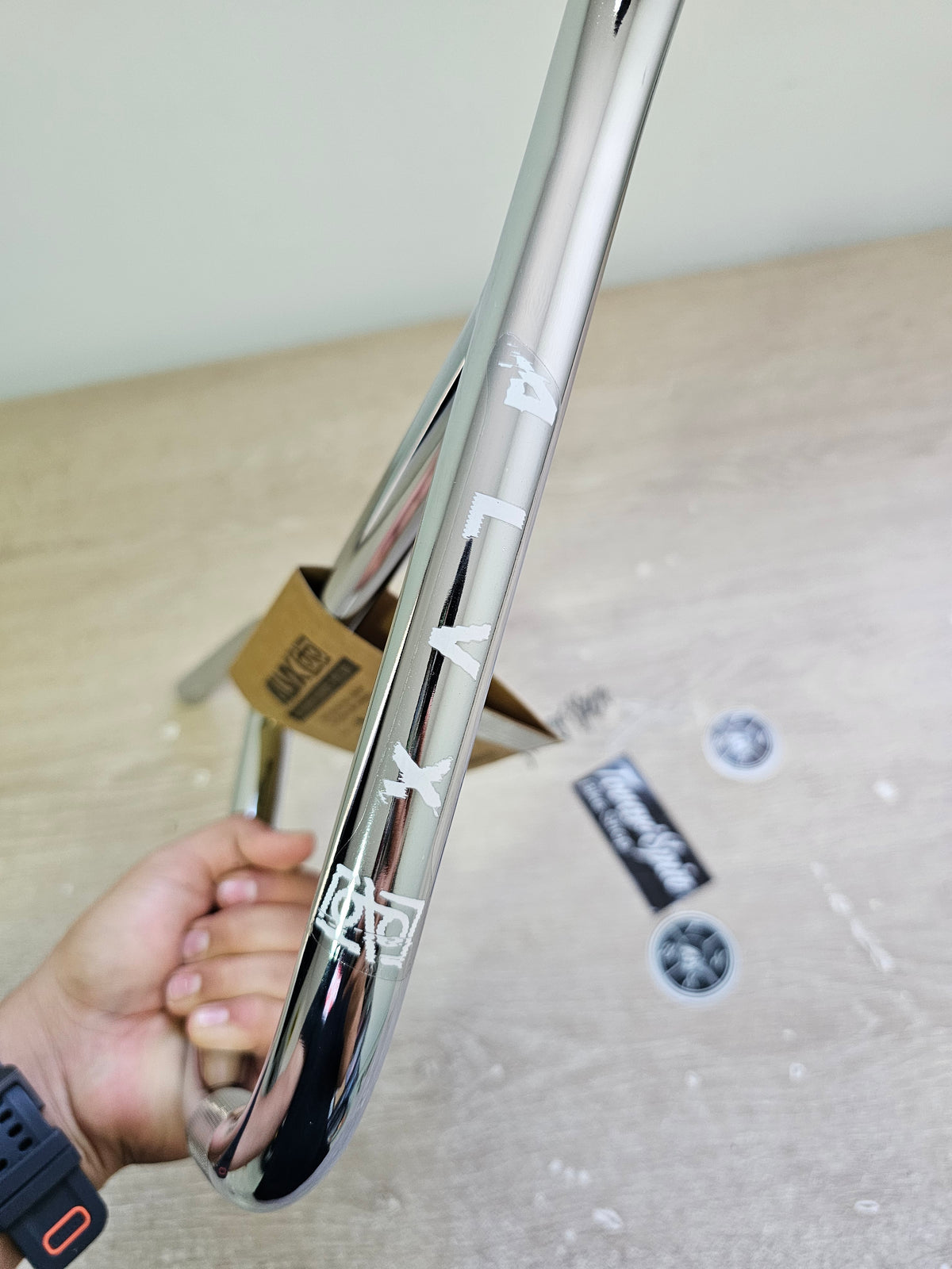 manubrio bsd 9.25"  negro y cromo