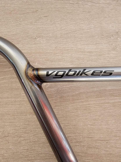 Vg bikes rosa brava 9" negro , raw y cromo