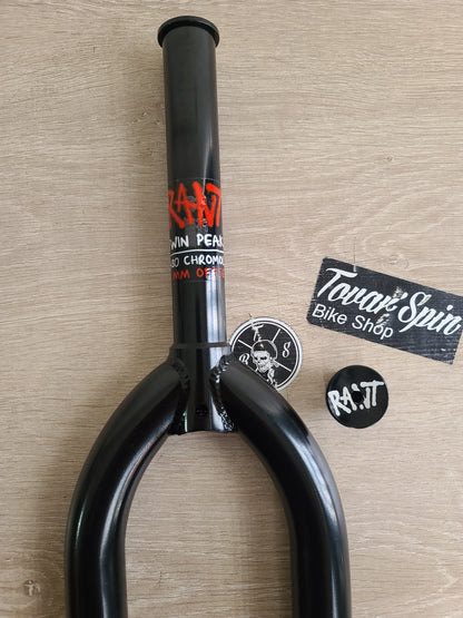 Horquilla rant negra y cromo
